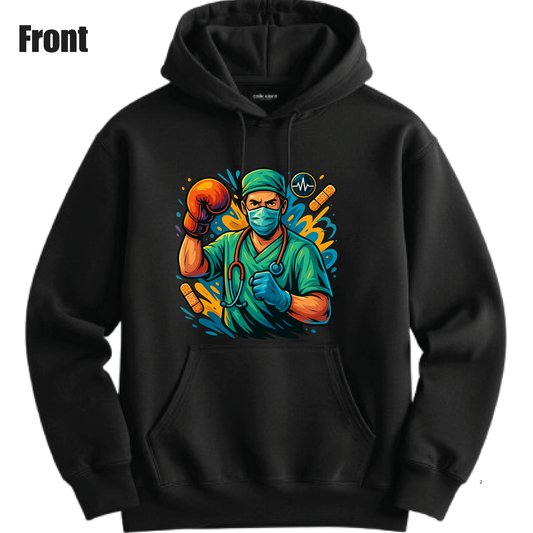 Dr Nachiket Hoodie –This is a Hospital - Not a Boxing Ring