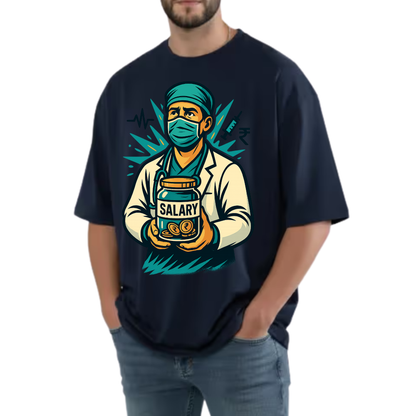 Dr Nachiket Premium Tee –"Doctor By Degree, Intern By Salary"