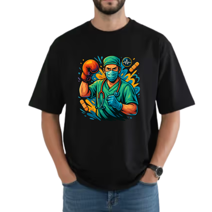 Dr Nachiket–Premium Oversized Tee - DEAR RELATIVES