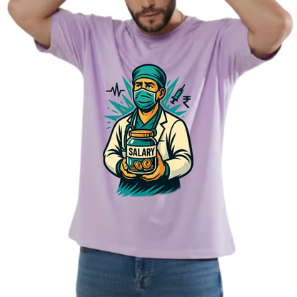 Dr Nachiket Premium Tee –"Doctor By Degree, Intern By Salary"