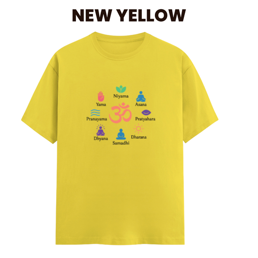 Ashtaang Yog – Yellow T-Shirt