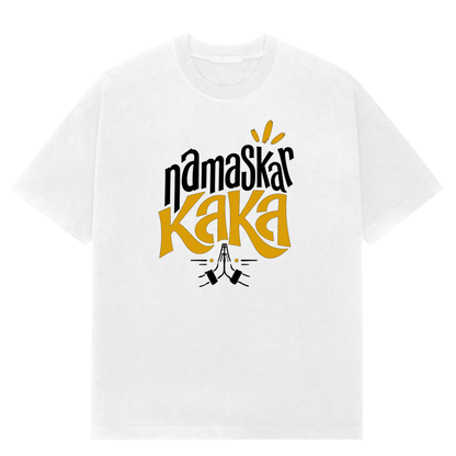 Namaskar Kaka Oversized Tee - English Edition