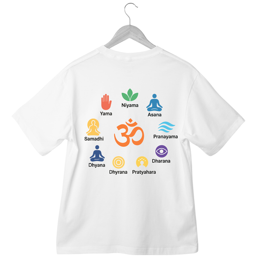 Ashtaang Yog – White T-Shirt