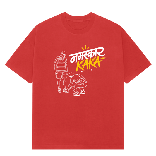 Namaskar Kaka Oversized Tee - Marathi Edition