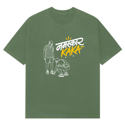 Namaskar Kaka Oversized Tee - Marathi Edition