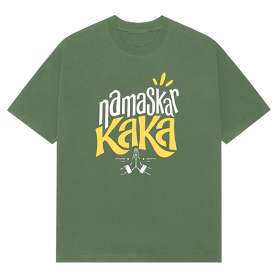 Namaskar Kaka Oversized Tee - English Edition
