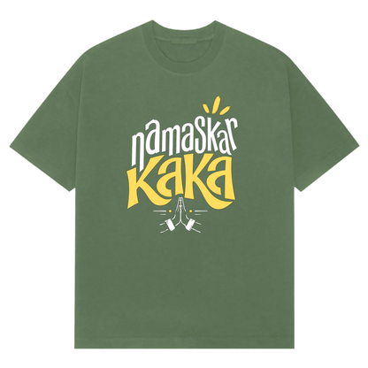 Namaskar Kaka Oversized Tee - English Edition