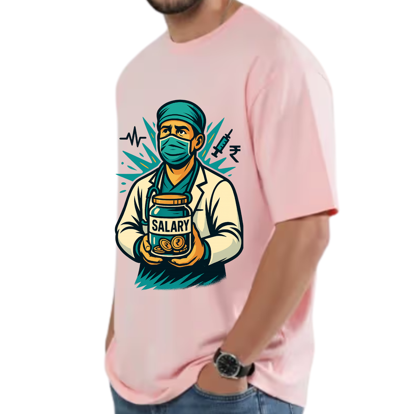 Dr Nachiket Premium Tee –"Doctor By Degree, Intern By Salary"