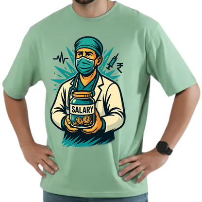 Dr Nachiket Premium Tee –"Doctor By Degree, Intern By Salary"